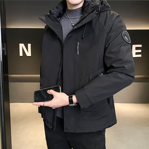92805-M-4XL-P235标50绒三合一可拆卸内胆工装拼色羽绒服外套男图片