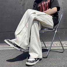 卫裤男新款高街痞帅阔腿裤休闲夏天运动抽绳长裤1001-1-WK988-P42，男装休闲裤，星座1001-1