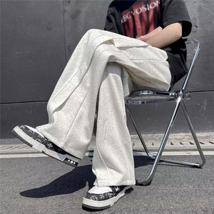 卫裤男新款高街痞帅阔腿裤休闲夏天运动抽绳长裤1001-1-WK988-P42图片