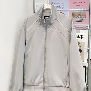 高级感新款解构通勤立领棒球服男春秋季有内袋保暖棉服潮牌夹克图片