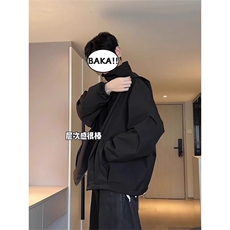 F669P58日系复古日男装春秋立领插肩休闲宽松情侣夹克拉链，男装夹克，星座512-6