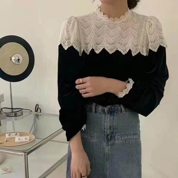 （现货）丝绒上衣，其它，伊娜蕾尔