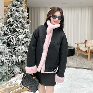 新款！冬装环保皮草两面穿派克服皮毛一体2C133-8985-P225-K328图片