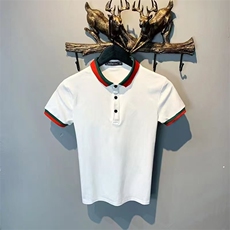 年夏短袖t恤男polo衫冰丝立领印花潮流休闲百搭冰感体恤PL510P28，男装T恤，星座1013-5