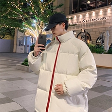 棉服男女款冬季加厚情侣面包服棉袄宽松保暖棉衣外套MY123，男装棉衣，星座310B-1