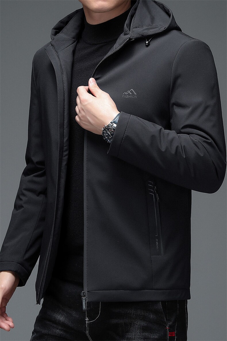 男士羽绒服可卸帽上衣冬季新款中年商务休闲男装厚款保暖外套,男装羽绒服,电商B212（原钱塘6029）