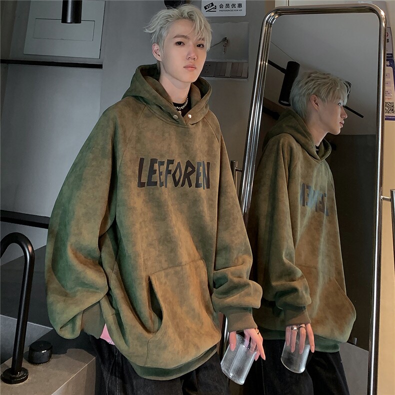 脏脏扎染360克重磅华棉男2024春秋季新款美式宽松外套帽衫W90-P58,女装短外套,电商C307