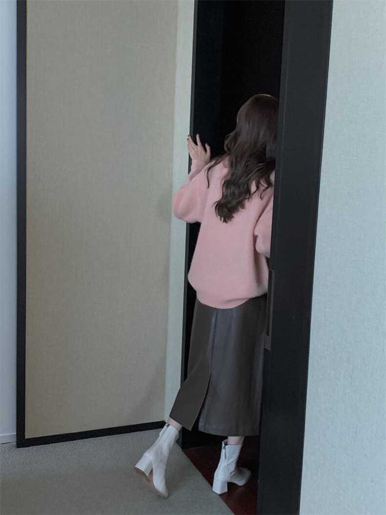 [现货]冬季新款 PU直身半身裙，面料采用环保PU皮革，女装半身裙，炽元素