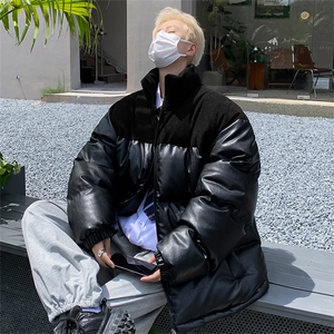 新款秋冬棉服同款棉衣男女同款可印可绣情侣立领23616-P110图片