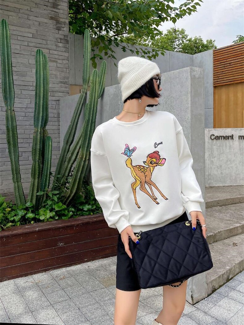 绣花卫衣，女装卫衣/绒衫，韩外