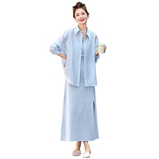 2025新款防晒两件套，女装套装/套裙，奕可儿