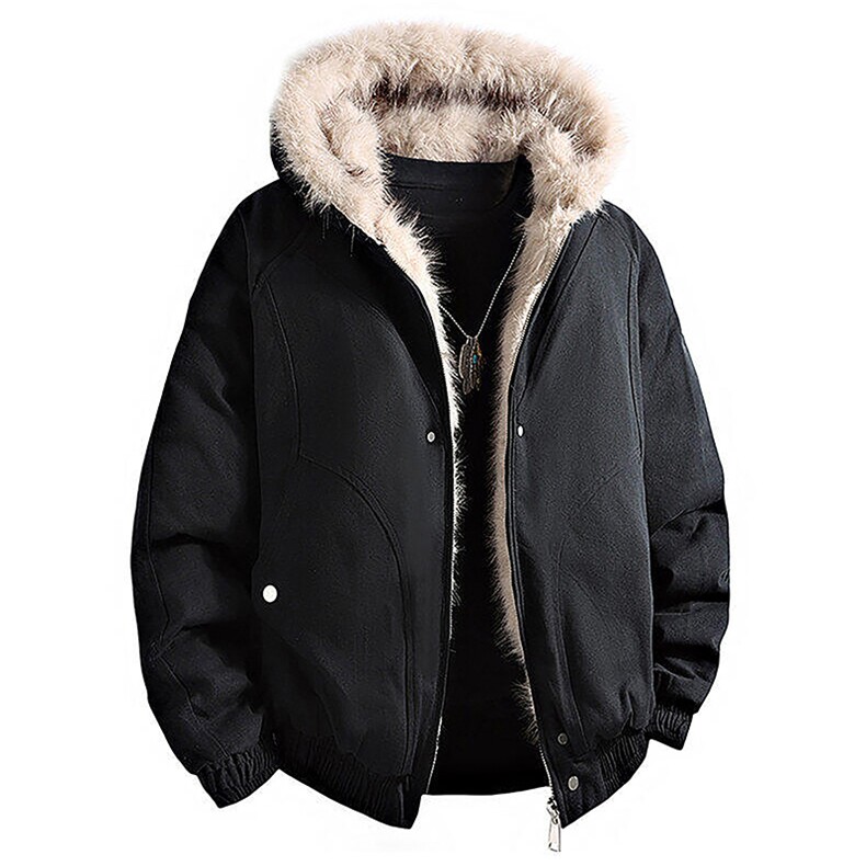 现货高品质美式高街冬季重磅硬挺短款座山雕毛领棉衣男女加厚外套，男装棉衣，电商A486-1