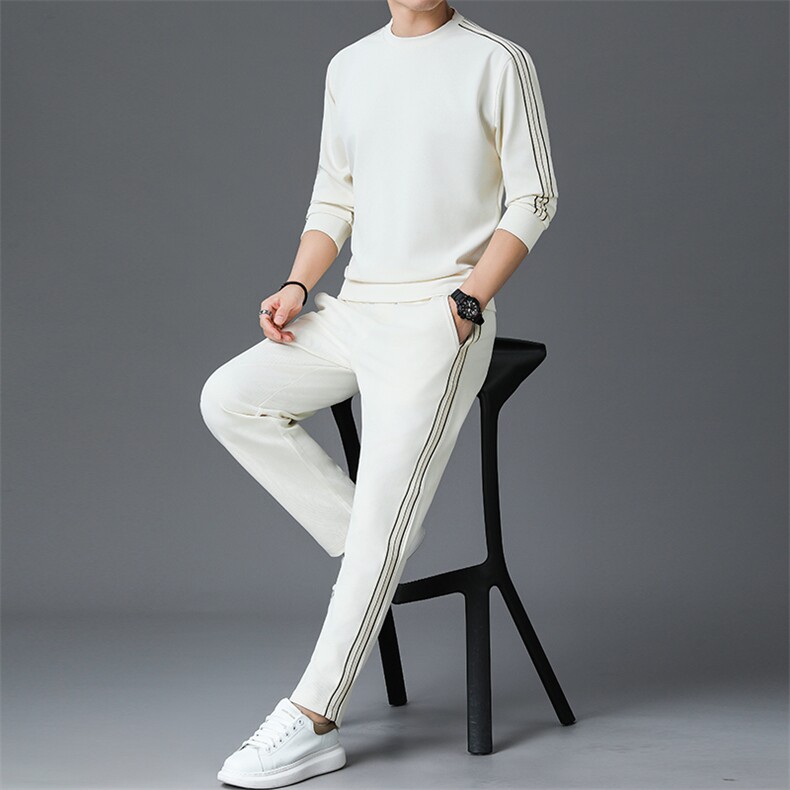 LB98821-2823秋季新款男士长袖长裤修身休闲时尚卫衣套装,男装卫衣,电商B360