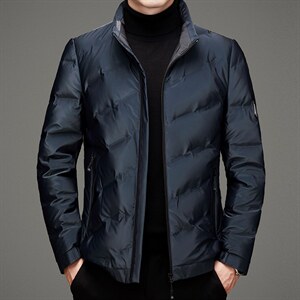 BAMJ-6092钱塘2020-2中年男士商务休闲简约冬季厚款羽绒服P190