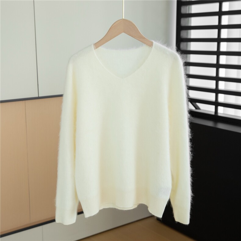 2025年秋季时尚百搭通勤简约休闲羊毛衫，女装羊毛衫，米哆哆羊绒