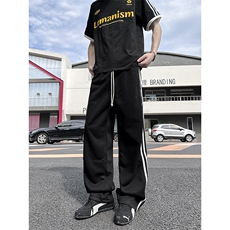 A178K2838P35秋冬季新款三条杠卫裤直筒宽松，男装休闲裤，电商A178