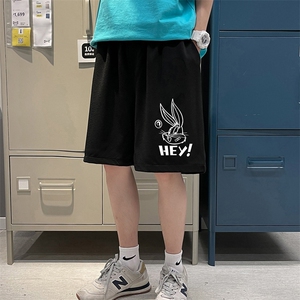 MK37179-P15 冰丝短裤男士大码宽松休闲五分裤男运动中裤 港风图片