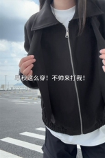 26春款经典松弛感立体剪裁夹克工装风复古短款外套HY826P75控118，男装夹克，电商A102B