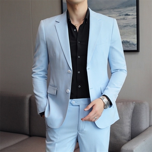 26做货-男士休闲西装修身韩版西服外套小西装上衣DX6837P165图片