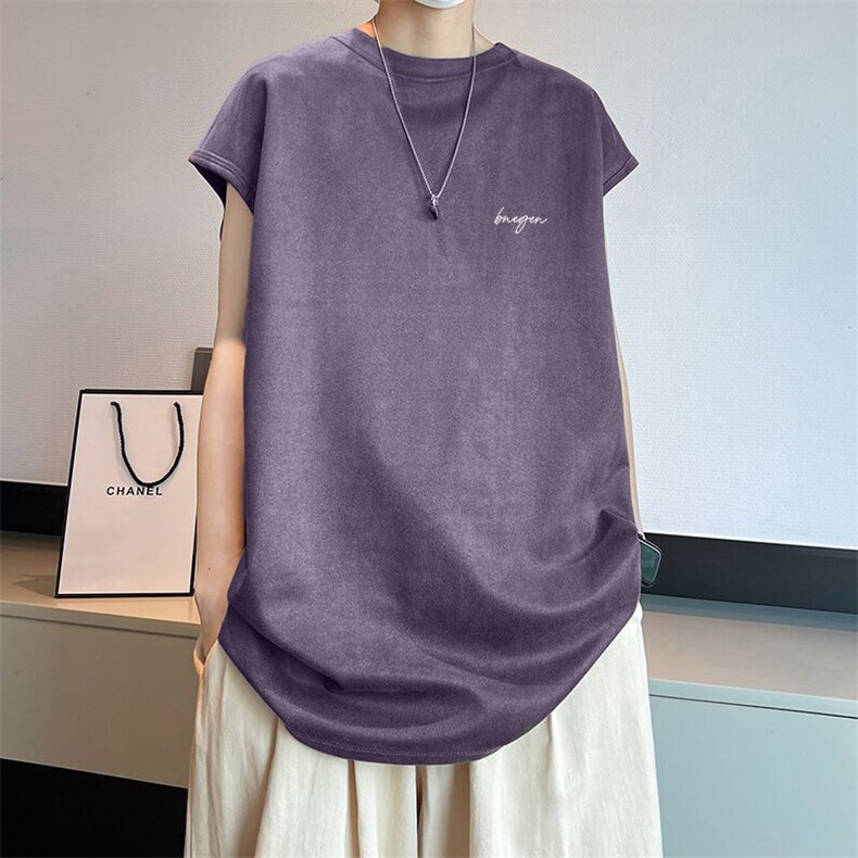 可设48小时发货支持抖音得物来样二开240克重磅美式麂皮绒背心t恤，男装背心/马甲，电商A486-1