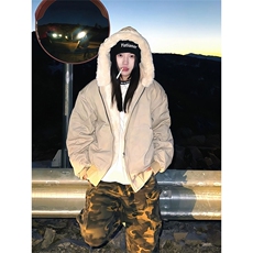 网图大理石座山雕毛领棉服男美式复古加厚连帽外套MY6109-特P125，男装棉衣，星座1007（原301D）
