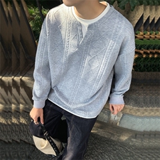 潮流宽松假两件卫衣潮牌休闲上衣A161-MT-2601-P45，男装卫衣，电商A161