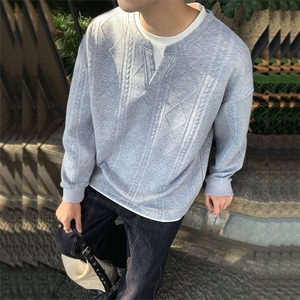 潮流宽松假两件卫衣潮牌休闲上衣A161-MT-2601-P45图片