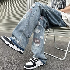 夏季修身小脚九分裤新款时尚都市牛仔裤C923P50，男装牛仔裤，星座1116-2