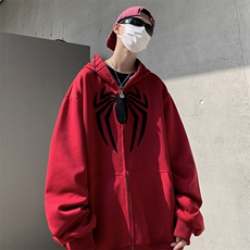美式复古街头棒球服高街设计感bf慵懒夹克外套MY08533-P68，男装卫衣，星座308B-1