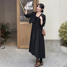 【秋款】法式浪漫气质风连衣裙套装2C212-G168-P185-K278，女装套装/套裙，2C212