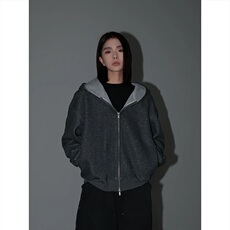 A99-特P55网图白白不拜拜同款连帽拼色拉链外套男女开衫卫衣，女装短外套，电商B369（原A024）