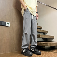 2025春夏款港风宽松设计感休闲百搭休闲裤直筒裤K24105-P35，男装休闲裤，星座717
