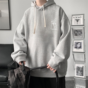 连帽卫衣男大码胖子帽衫大号运动服WY2430-P35图片