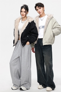 迷彩加绒毛领棉衣男冬宽松连帽派克棉服保暖外套 0MY2519-P98图片