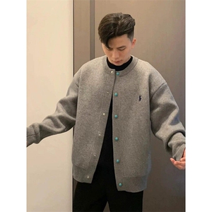网图现货800克CQ812-特P55男士休闲圆领毛衣外套针织衫开衫夹克,休闲鞋搭配花袜子图片