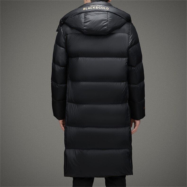 V2621情侣款黑金90白鹅绒长款羽绒服高货自留款P500,男装羽绒服,钱塘207-3