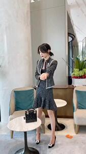 2021秋冬款小香风高定款，重工图片
