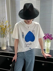 现货夏季新款爱心T恤，女装T恤，JY.OUBEN
