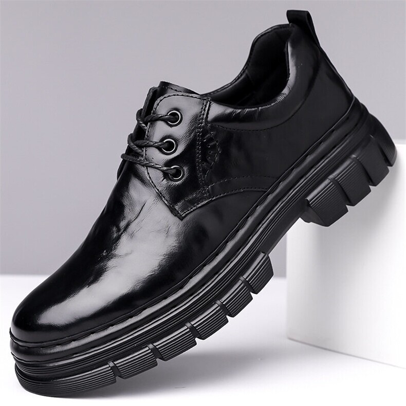 X4775-155春秋款2025男款小众韩版牛皮男鞋英伦商务休闲皮鞋，男鞋皮鞋，星座1407-3