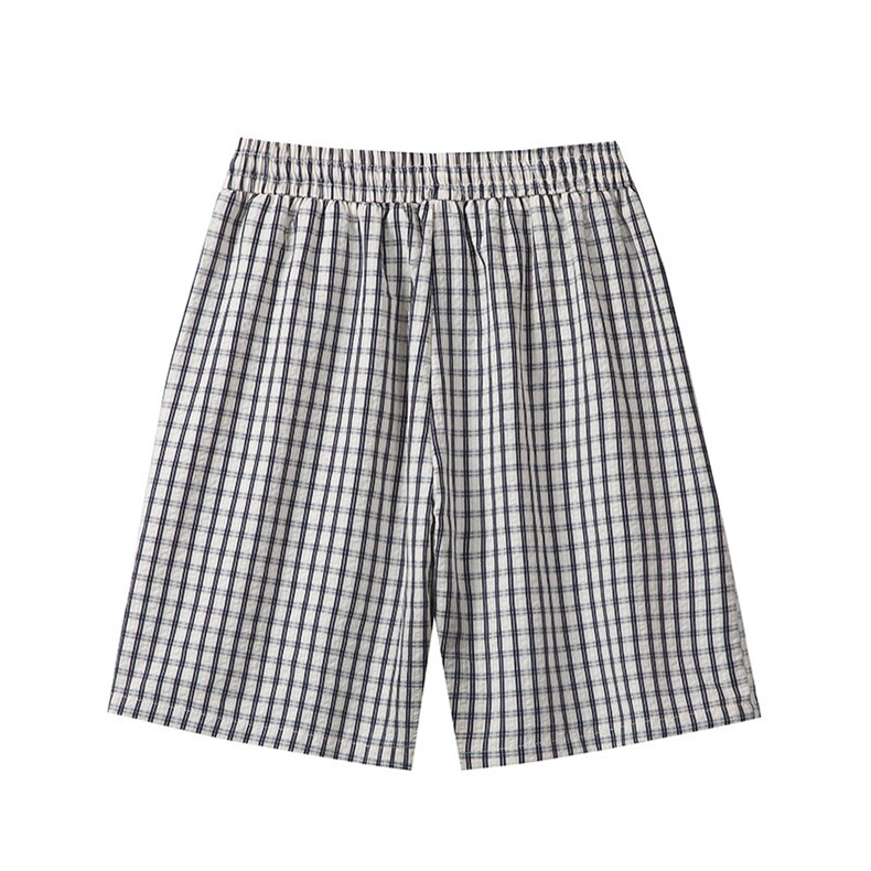 现货2025夏季宽松格子短裤送挂件XZ806-DK05009-特P25-控48,男装牛仔裤,四季星座806