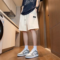 冰丝速干五分短裤男夏季凉爽透气网眼直筒裤运动休闲沙滩大码中裤，男装牛仔裤，星座1210-1