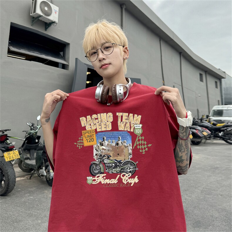 220G夏季新款纯棉圆领短袖T恤DT445-特P19控38,男装T恤,电商B370