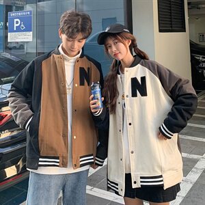 709-MY09-P9520冬款冬季保暖加厚复古拼接撞色夹克棉服男,韩国明星男冬穿搭图片