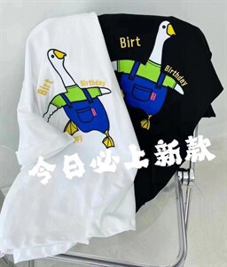 刺绣大白鹅潮T,其它,依依莱客