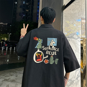 量大优  供视频 冰丝短袖衬衫男 DS236-特P 25图片