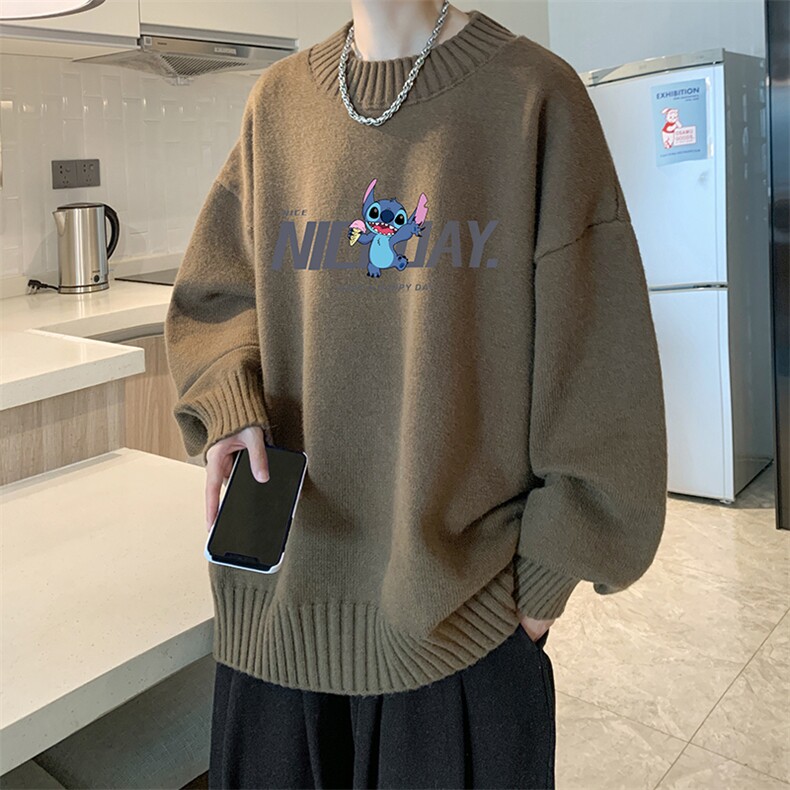 半高领毛衣男士大码针织衫男毛线衣男M18173-P45加绒款-P65,男装针织衫/毛衣,电商A040