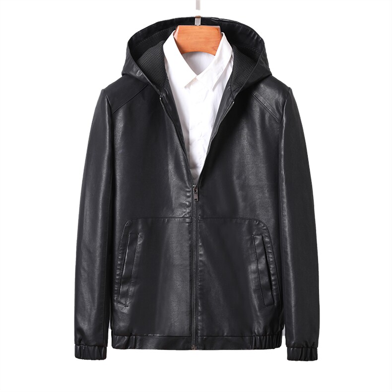 皮衣男外套秋季潮流英伦风复古立领休闲机车皮夹克防风，男装皮衣，星座1206-1（原A206-1）