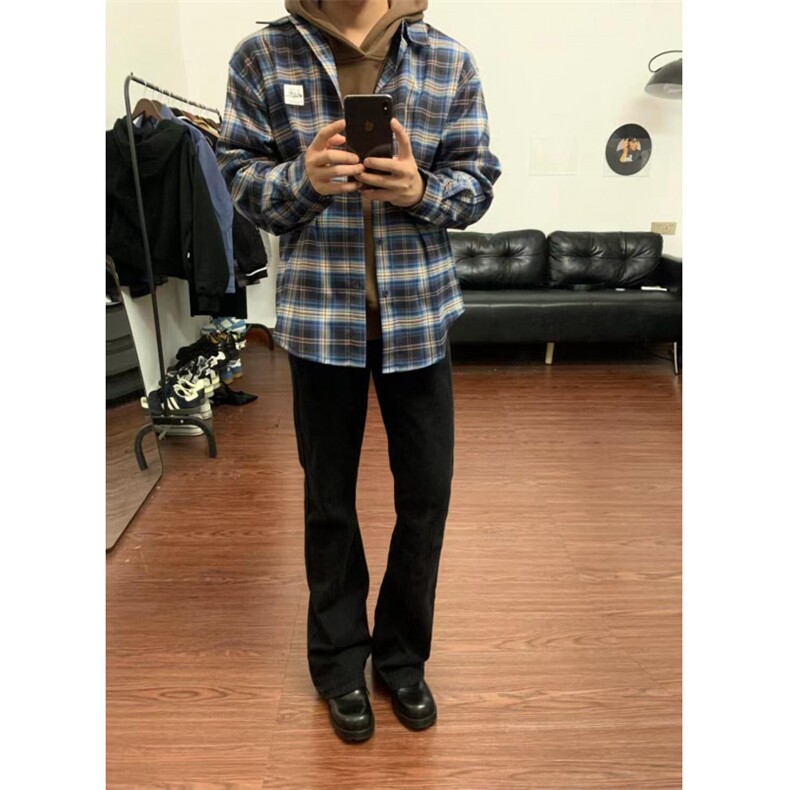 【有货】黑色修身直筒牛仔裤男美式高街cleanfit裤子N083HH-特P32图片
