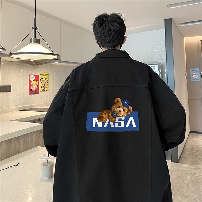 牛仔夹克男大码牛仔外套男茄克NJ77247-P60加绒款-P75,男装夹克,电商A040