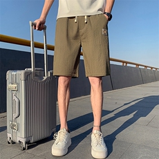 咖啡2023夏装精神小伙五分裤男青年潮款休闲短裤DK2309-P58,控78，男装休闲裤，电商A108